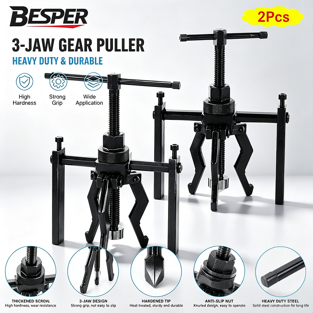 Heavy Equipment Grinder - 3 Jaw Bearing Puller Tool Heavy