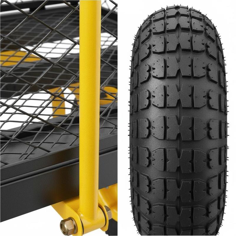 Steel Garden Cart 900 Lbs For  - Heavy Equipment Yard 评论和价格