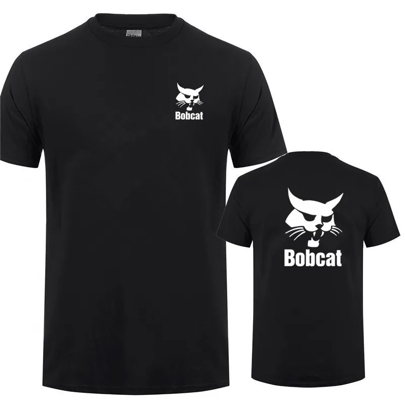 Bobcat T Shirt Summer Men Shor - Heavy Equipment Logos 评论和价格