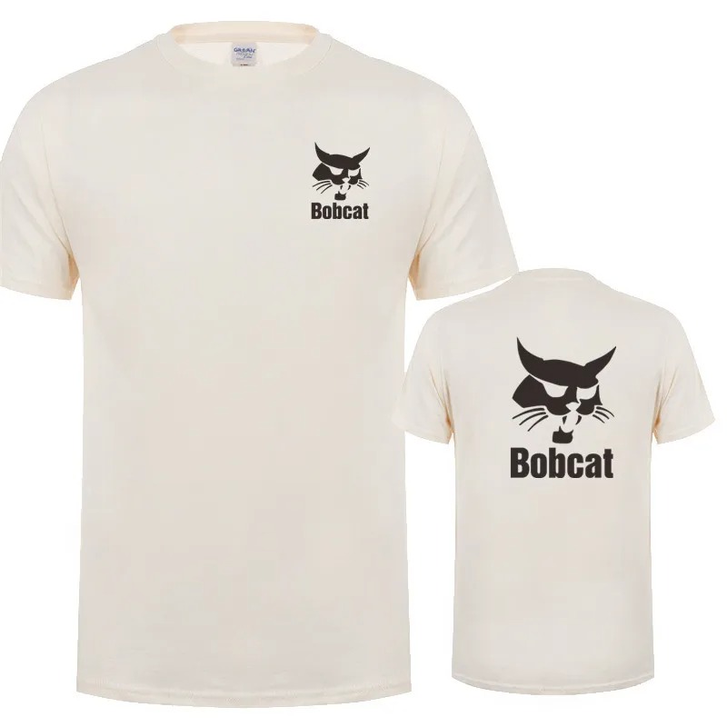 Bobcat T Shirt Summer Men Shor - Heavy Equipment Logos 评论和价格