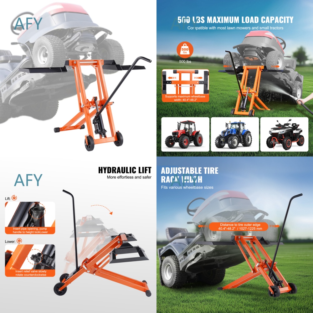 Hydraulic Lawn Mower Lift Jack - Heavy Equipment Yard 评论和价格
